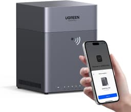 UGREEN NASync DH4300Plus 4-paikkainen NAS (4xSATA 3,5""/2,5""), 128TB enimmäistallennustila, 8GB RAM, 2.5GbE LAN, NFC, AI-valokuva-albumi