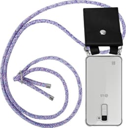 LG K10 2016 Suojakuori Kotelo Ketju (Violetti)