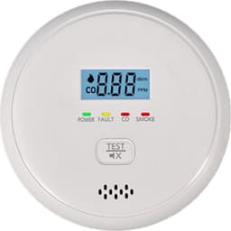 Kombineret Røg- og Kuliltealarm - Stemme & Lys, Batteridrevet