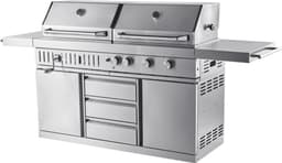 Stainless Collection - Vapaasti seisova kaasugrilli ja hiiligrilli