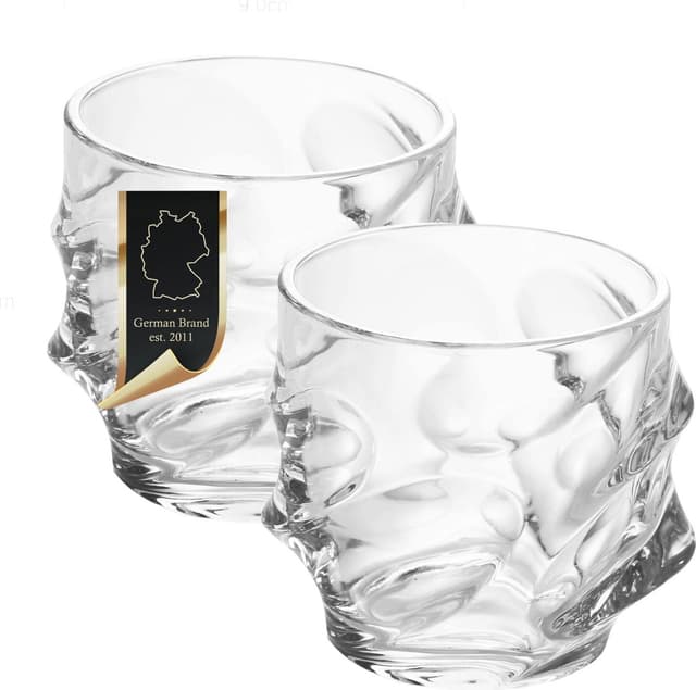 2x Whiskyglas Old Fashioned Whiskey Kristallglas
