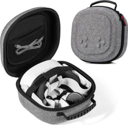 META QUEST 3 FÖRVARINGSVÄSKA - VR-HEADSET FÖR QUEST 3S/3/2 & VISION PRO - GRÅ