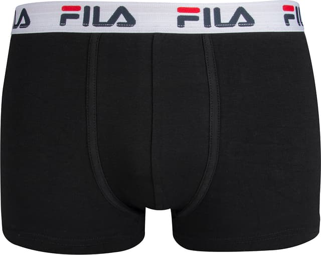 FILA Contrast Logo boxershorts 2pk (L, svart)
