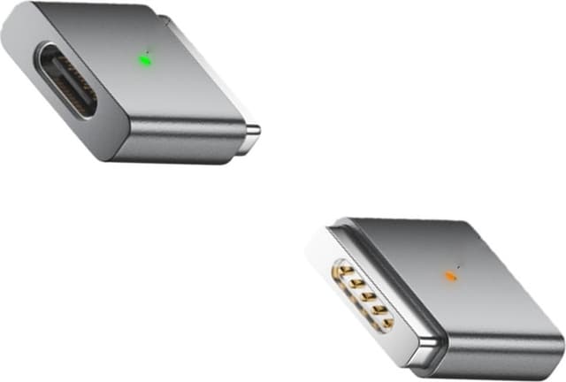 USB-C till MagSafe 2 Adapter 100W - Ladda Din MacBook Enkelt Grey