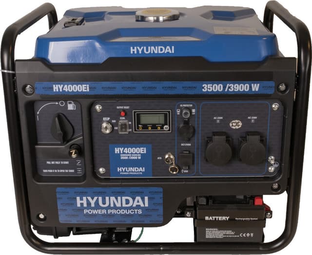 HYUNDAI HY4000Ei Inverter Aggregat 3900W - Fjernkontroll og ATS