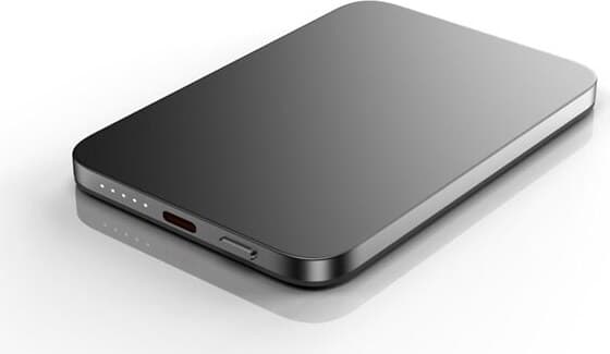 Qualo powerbank 5000 mAh med MagSafe och 20W USB-C-laddning