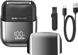 MINI GUNMETAL SHAVER - Kompakt Rejsebarbermaskine med USB-opladning