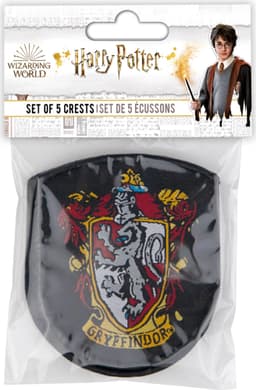 Cinereplicas Harry Potter tøymerker (våpenskjold, 5-pakk)