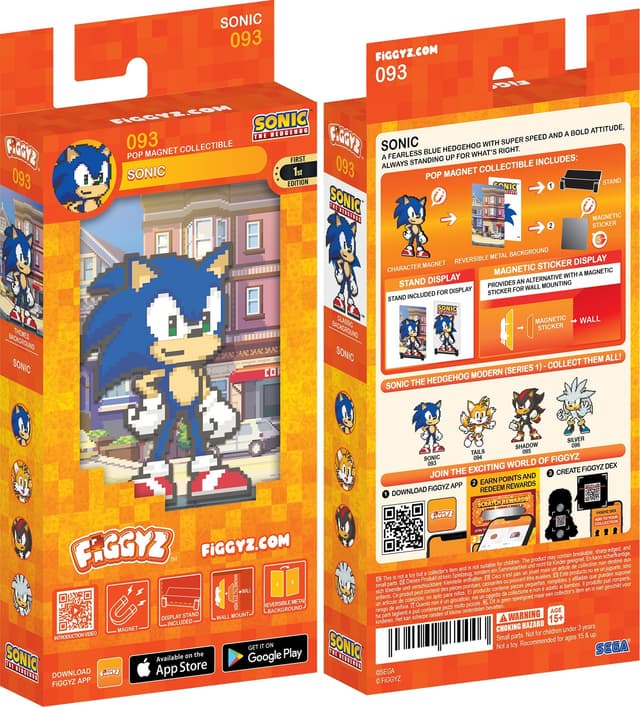 First 4 Figures FiGGYZ Sonic the Hedgehog magnetfigur (Sonic, Modern)