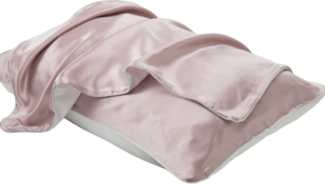 100 % silkeputetrekk, mykt for hårpleie og bedre søvn Pink