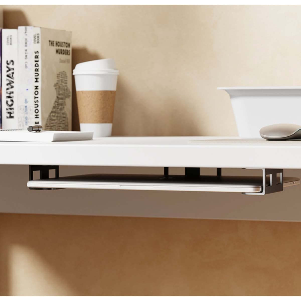 UNDER DESK LAPTOP STAND - Dold Metallfäste, 3-Pack för Hemmakontor ...