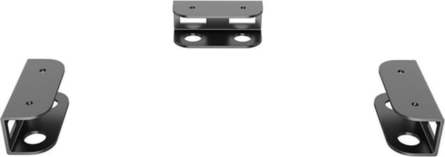 SKJULTE METALLFESTER UNDER PULPITEN LAPTOP-STATIV 3-PAKK MED SILIKONPUTER Black