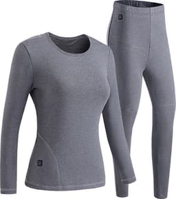 Oppvarmet baselagsett for kvinner Grey L