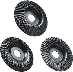 Vinkelsliperskiver tre 100-22mm – Elektroplettert flat/faset/buet 3stk