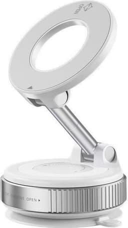 Magnetisk bilholder N52 med vakuumsugebase, 3-aksjers 360° rotasjon White