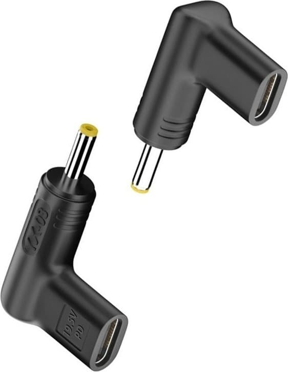 Type Zero Design 2-Pakning Type-C Hunn til 20V Vinklet DC Hann PD Trigger Adapter - 100W ...
