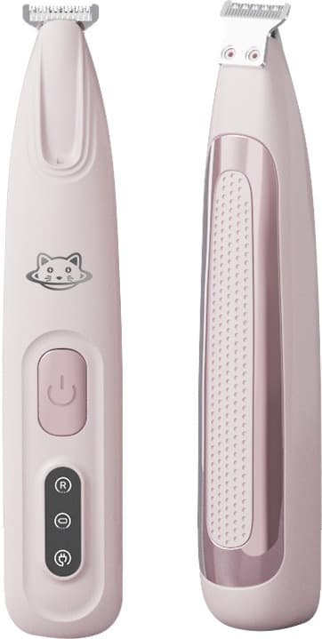 Vanntett Kjæledyrtrimmer: Oppladbar, Stille og Lett å Rengjøre Pink