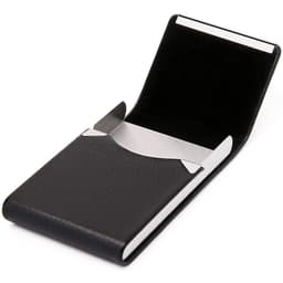 PU magnetisk kortholder for visittkort Black