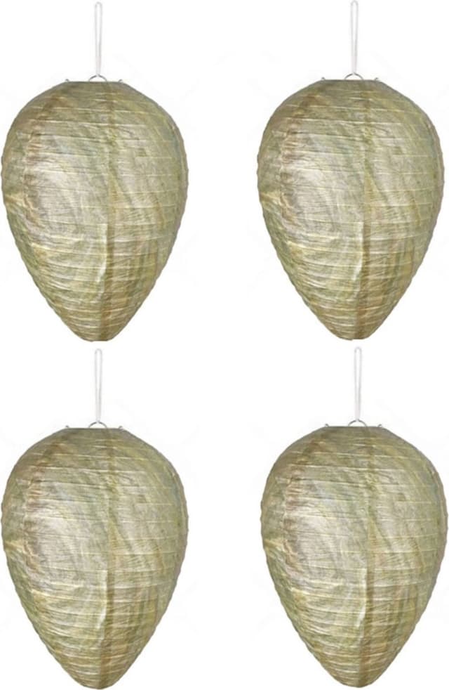 Getingavskräckande lyktor 28x22cm, hängande, vattentålig, 4-pack