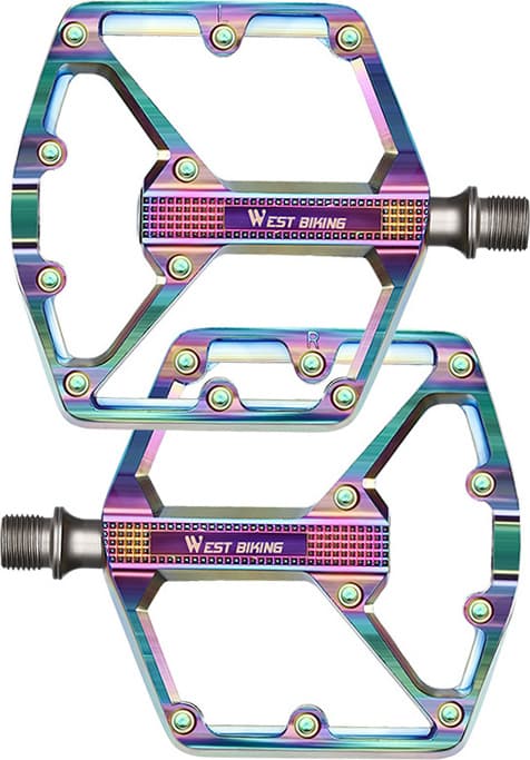 Cykelpedaler 3-kullager – aluminium med molybdänaxel för MTB, par