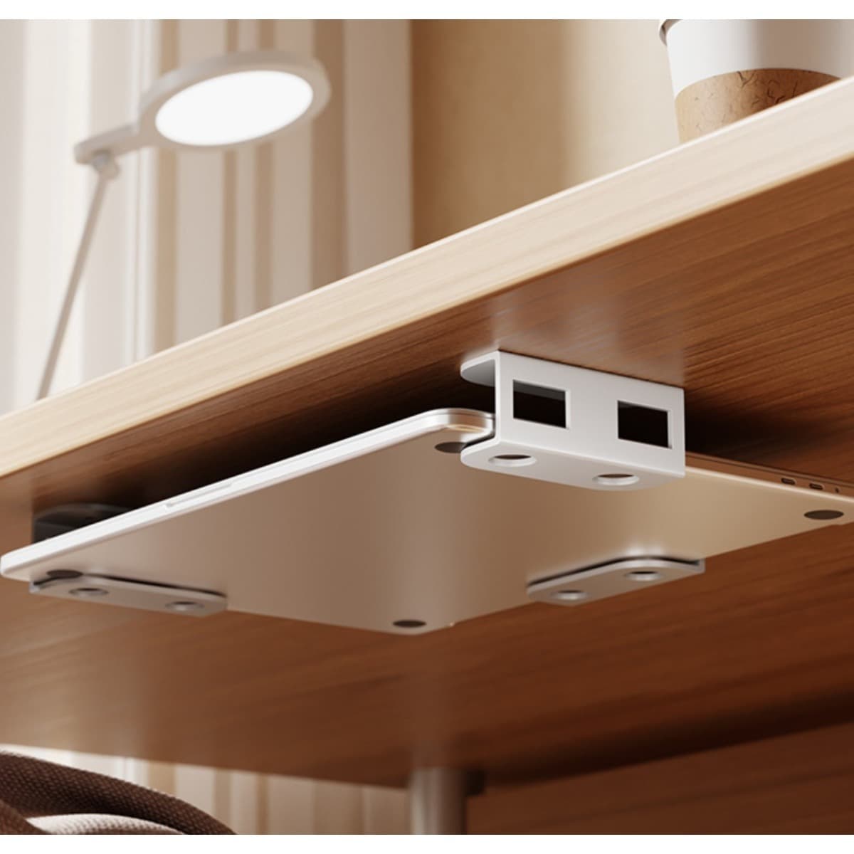 UNDER DESK LAPTOP STAND - Dold Metallfäste, 3-Pack för Hemmakontor ...