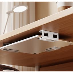 UNDER DESK LAPTOP STAND - Dold Metallfäste, 3-Pack för Hemmakontor White