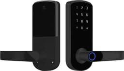 Smart Dørlås Fingeraftryk Tuya - TTLock Bluetooth Biometrisk Nøglefri Adgang til Hjem, Lejlighed, Hotel, Skole Black