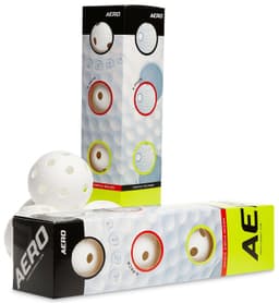 Salming Aero Floorball 4-pack innebandybollar | White