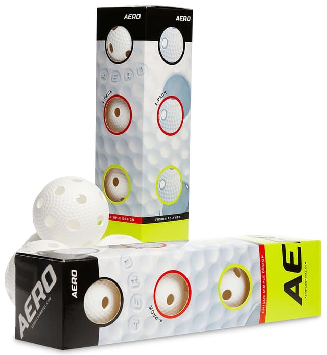 Salming Aero Floorball 4-pack innebandybollar | White