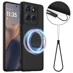 SKALO Ultratyndt Silikonecover til Motorola Moto G77 5G - Sort