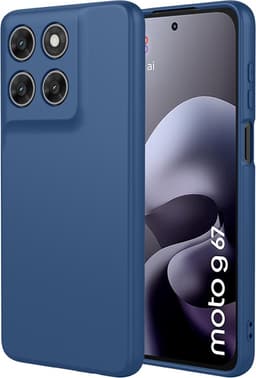 SKALO Ultratynd TPU Cover til Motorola Moto G67 5G - Blå