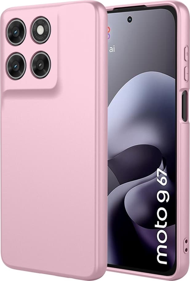 SKALO Ultratynd TPU Cover til Motorola Moto G87 - Pink