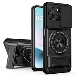 SKALO Kameraslider Ring/Stativ Cover til Motorola Moto G67 5G - Sort