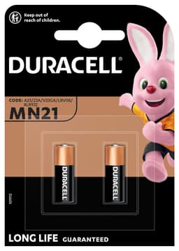 Duracell autohälyttimen paristo MN21 (2 kpl)