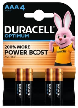 Duracell Optimum AAA paristo (4 kpl)