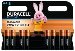 Duracell Optimum AA batteri (8-pakk)