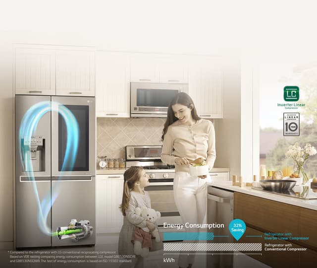 Inverter linear compressor - LG:n lineaarinen invertterikompressorilla jopa 32 prosenttia alhaisempi energiankulutus