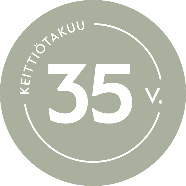 Epoq 35-vuoden keittiötakuun logo