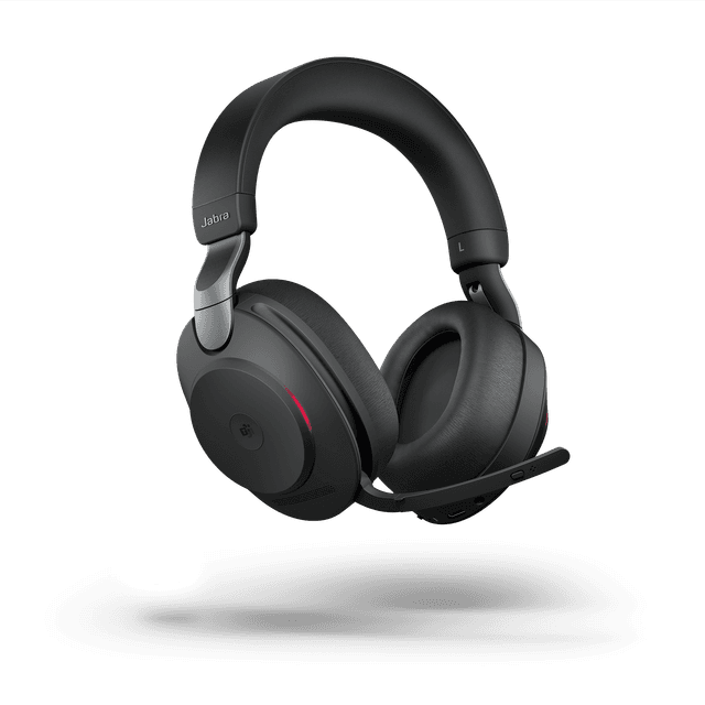 Sort Evolve2 85-headset med boom