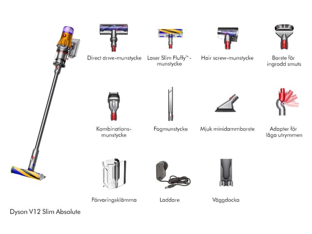 Dyson V12 Slim -  Tillbehör