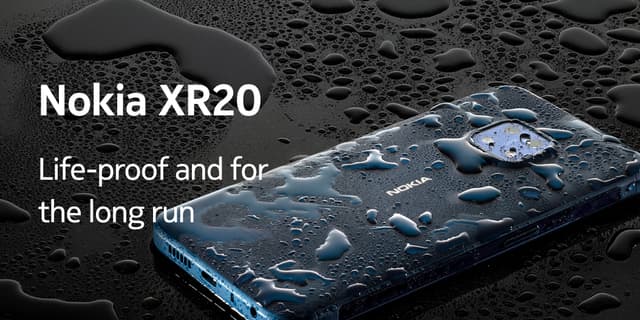 våt Nokia XR20
