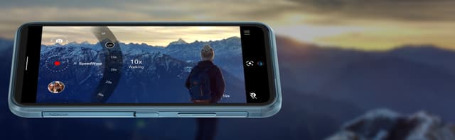 nokia-mobil med bjergbillede