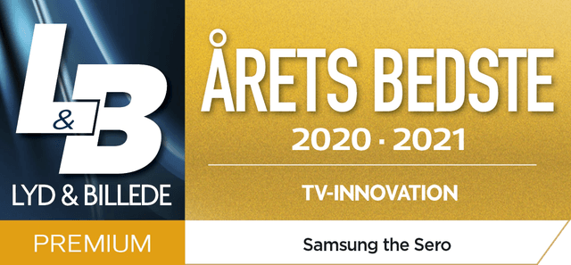 Lyd og billede - Årets Bedste 2020 2021 Samsung the Sero