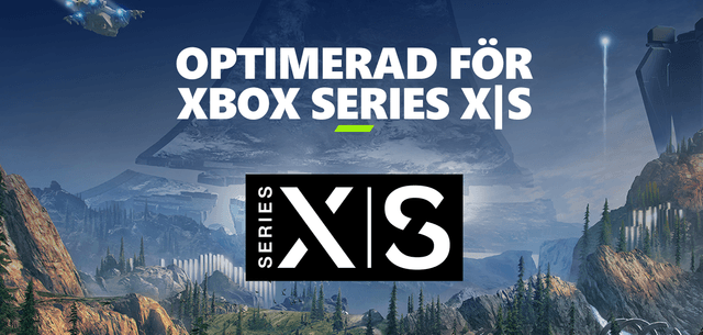 Bild från xbox med texten: "Optimerad för Xbox series X & S".