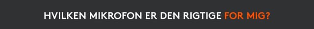 Logitech for skabere - Hvilken mikrofon er den rigtige