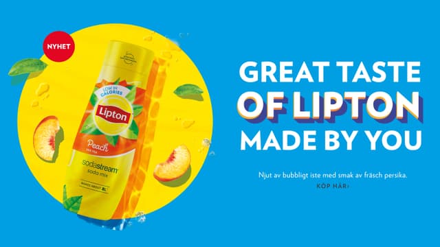 Lipton banner med text