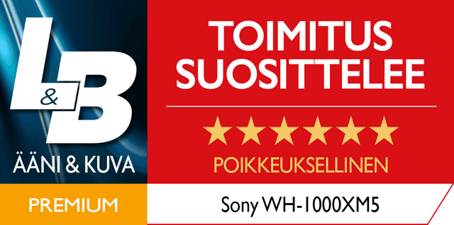 Sony WH-1000XM5- Ääni ja kuva -palkinto