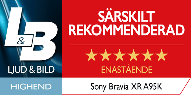 SE Sony Bravia XR A95K Ljud&Bild Särskilt rekommenderad