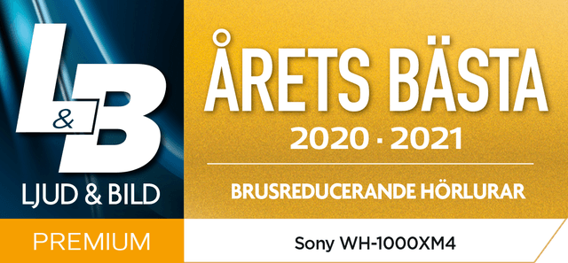 SE Sony WH-1000XM4 Ljud&Bild "Årets bästa"