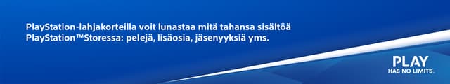 PlaySation Plus -lahjakorttibanneri
